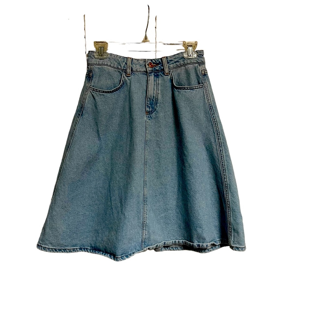 Zara Heritage Denim Skirt, Small